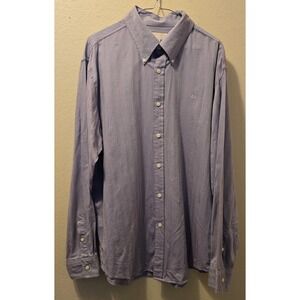Men's MICHAEL KORS XL Purple 100% Cotton Long Sleeve Dress‎ Shirt